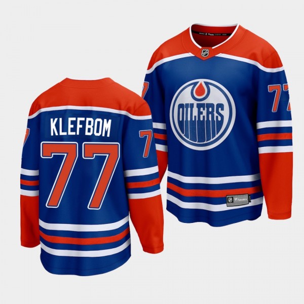 Oscar Klefbom Edmonton Oilers 2022-23 Home Royal P...