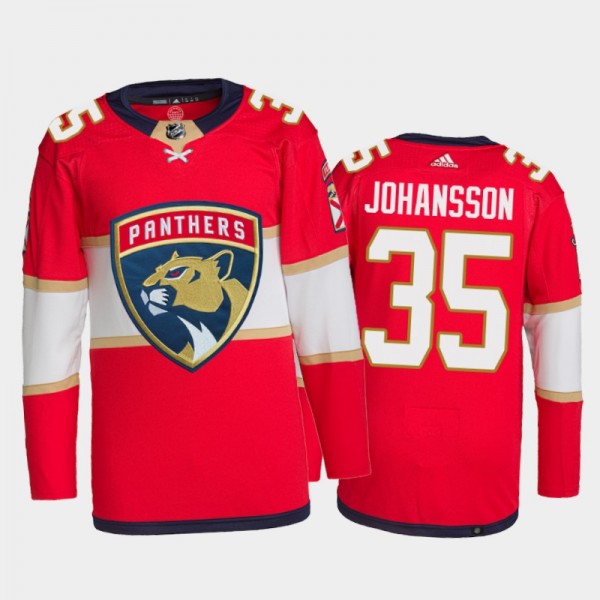 Jonas Johansson Florida Panthers Home Jersey 2021-...