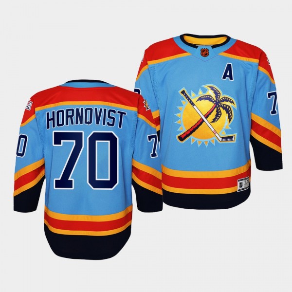 Florida Panthers Patric Hornqvist 2022 Special Edition 2.0 Blue #70 Youth Jersey Retro