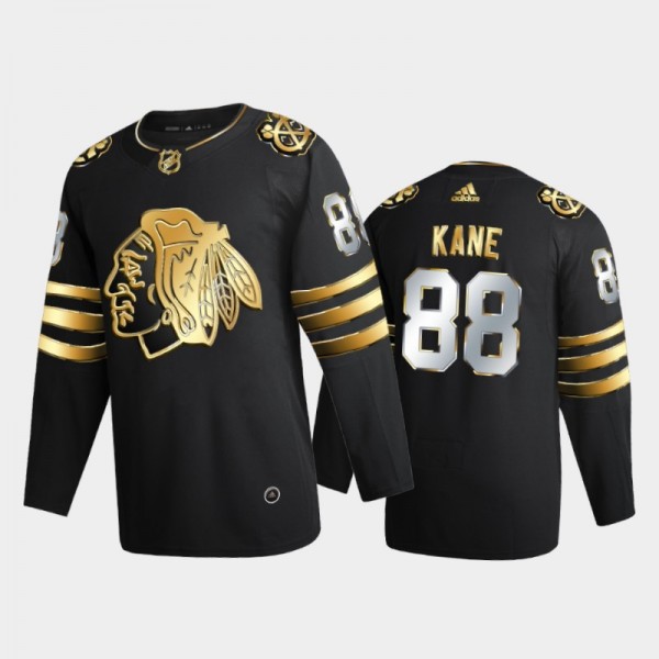 Chicago Blackhawks Patrick Kane #88 2020-21 Authentic Golden Black Limited Edition Jersey