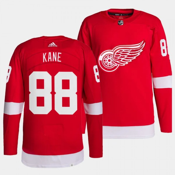 Patrick Kane Detroit Red Wings Home Red #88 Authentic Pro Primegreen Jersey Men's