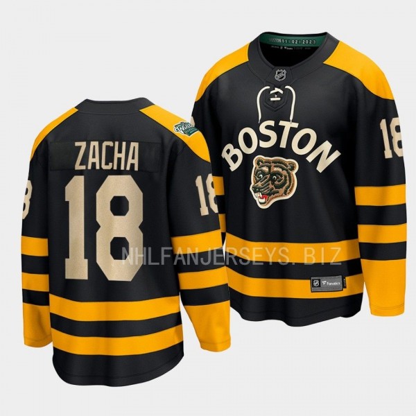 Boston Bruins Pavel Zacha 2023 Winter Classic Blac...