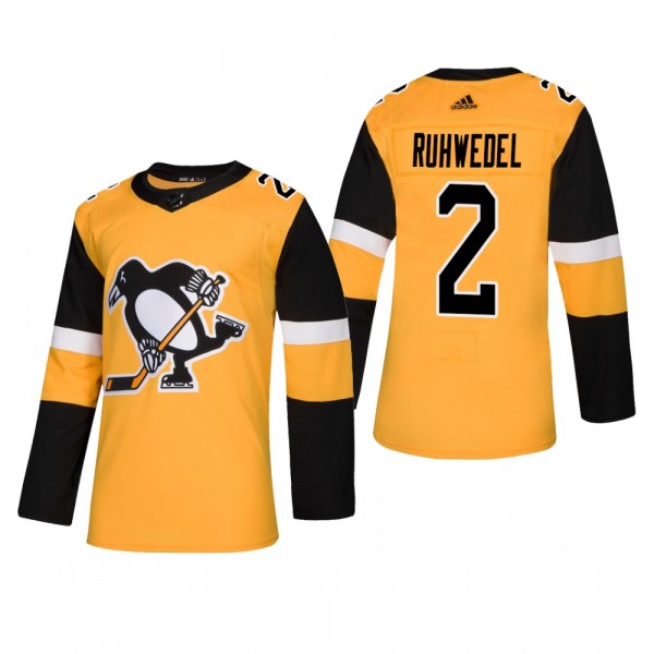 Men's Pittsburgh Penguins Chad Ruhwedel #2 2019 Al...