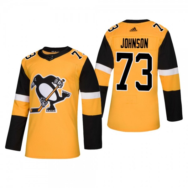 Men's Pittsburgh Penguins Jack Johnson #73 2019 Alternate Reasonable Authentic Jersey - Gold