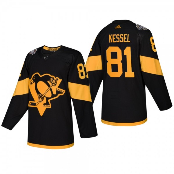Men's Penguins Phil Kessel Black 2019 Stadium Series Authentic Competitive Coors Light Jersey