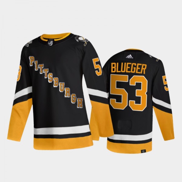 2021-22 Pittsburgh Penguins Teddy Blueger Third Je...
