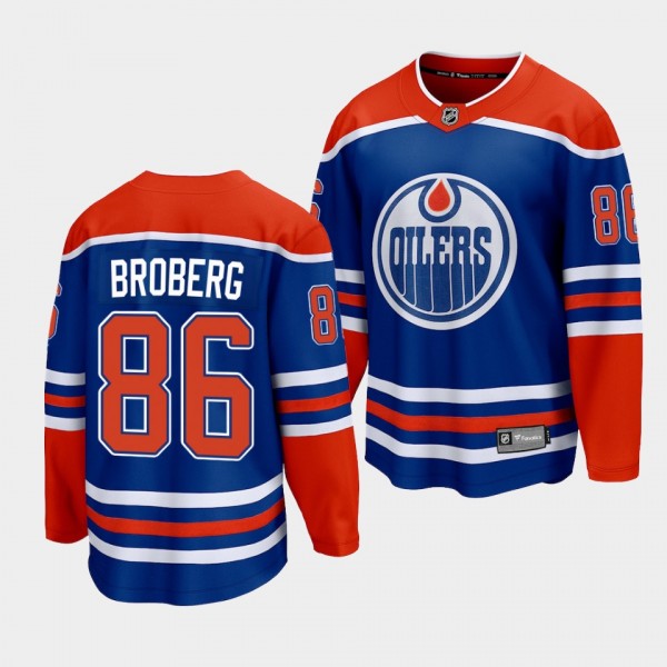 Philip Broberg Edmonton Oilers 2022-23 Home Royal ...