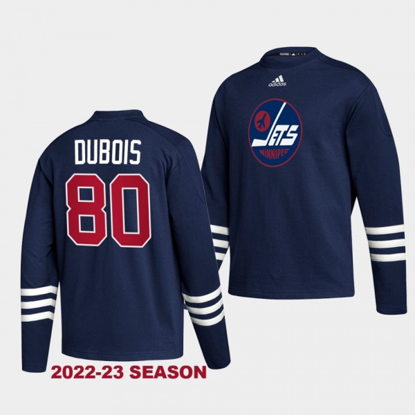 Winnipeg Jets Pierre-Luc Dubois Vintage Hockey #80 Navy Recycled polyester Sweatshirt