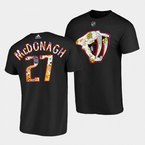 Nashville Predators Hispanic Heritage 2022 Ryan McDonagh #27 Black T-Shirt