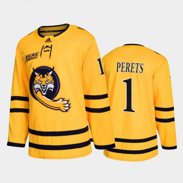 Quinnipiac Bobcats Yaniv Perets #1 College Hockey ...