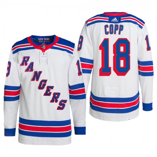 New York Rangers 2022 Away Jersey Andrew Copp Whit...