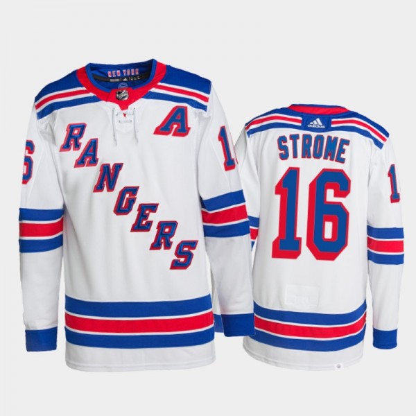2021-22 New York Rangers Ryan Strome Away Jersey W...