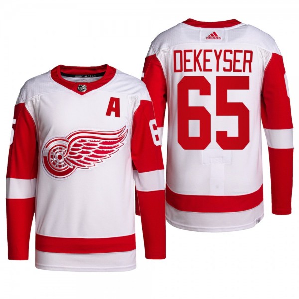 Detroit Red Wings Away Danny DeKeyser Primegreen Authentic Pro Jersey 2022
