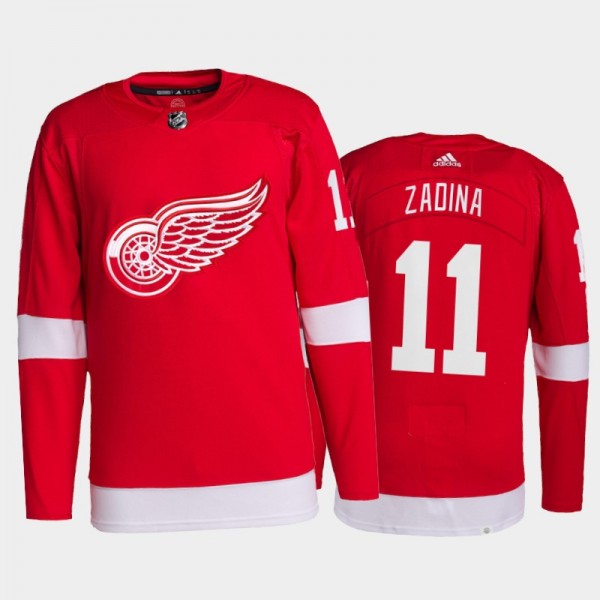 2021-22 Detroit Red Wings Filip Zadina Pro Authentic Jersey Red Home Uniform