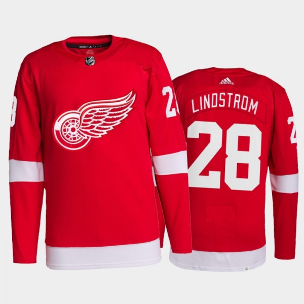 2021-22 Detroit Red Wings Gustav Lindstrom Pro Aut...