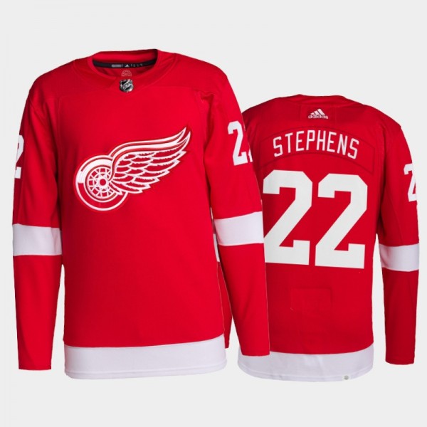 2021-22 Detroit Red Wings Mitchell Stephens Pro Authentic Jersey Red Home Uniform