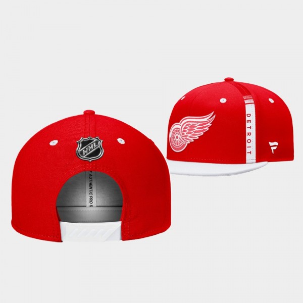 Detroit Red Wings 2022 NHL Draft Authentic Pro Hat Red