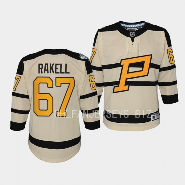 Pittsburgh Penguins Rickard Rakell 2023 Winter Classic Cream #67 Youth Jersey