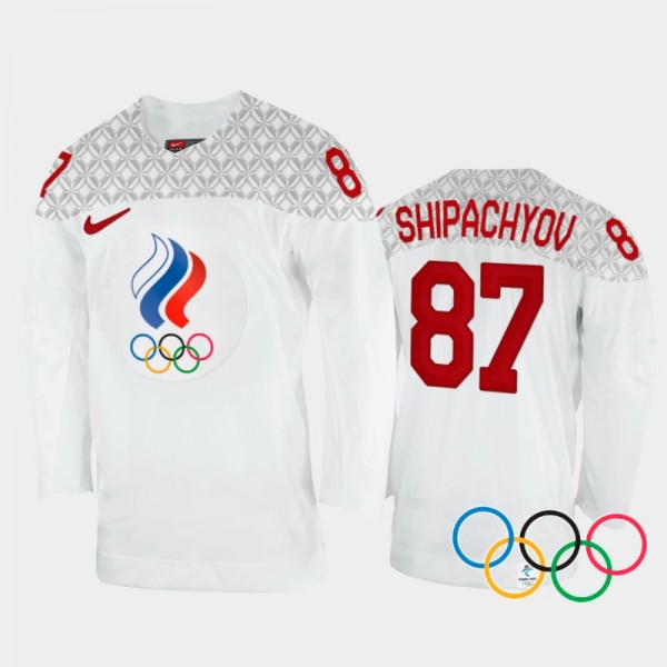 Vadim Shipachyov Russia Hockey White Away Jersey 2...