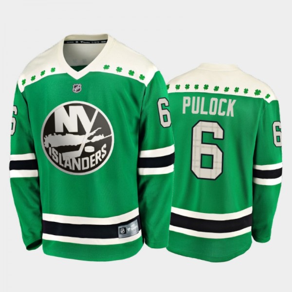 Fanatics Ryan Pulock #6 Islanders 2020 St. Patrick's Day Replica Player Jersey Green