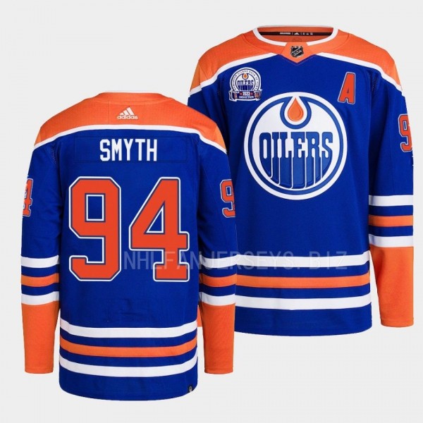 Hall of Fame patch Edmonton Oilers Ryan Smyth #94 ...