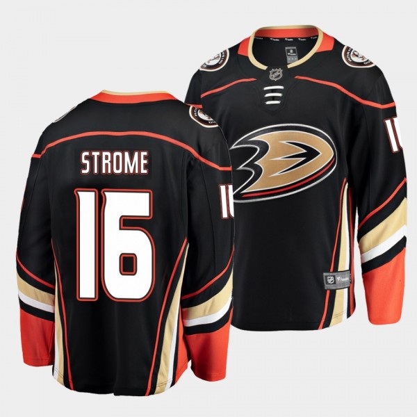 Ryan Strome Ducks #16 Alternate Jersey Black Break...