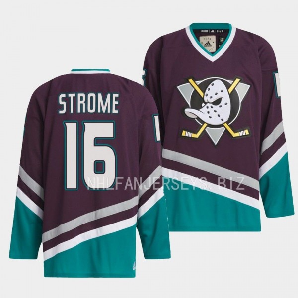 Ryan Strome Anaheim Ducks Team Classics Black Jersey #16 1993 Hockey