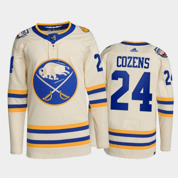 Buffalo Sabres 2022 Heritage Classic Jersey Dylan Cozens White #24 Primegreen Authentic Uniform