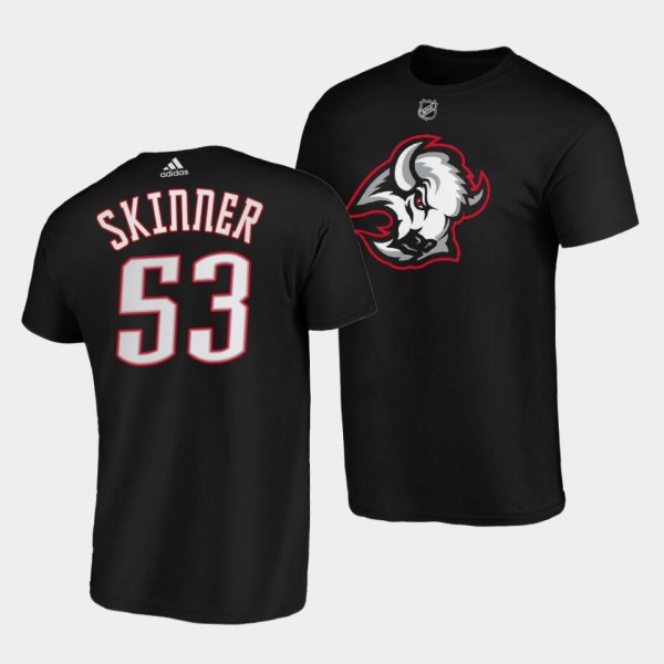 Jeff Skinner Third Logo Buffalo Sabres 2022-23 Black T-Shirt Goathead