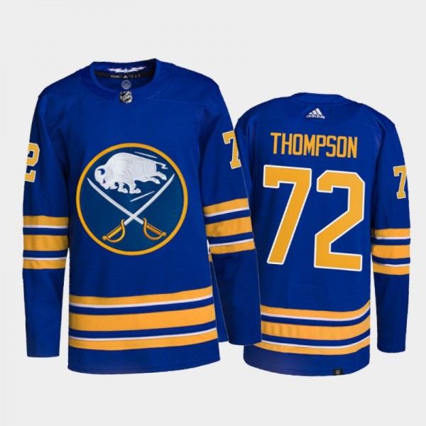 Tage Thompson Buffalo Sabres Home Jersey 2021-22 Royal #72 Authentic Primegreen Uniform