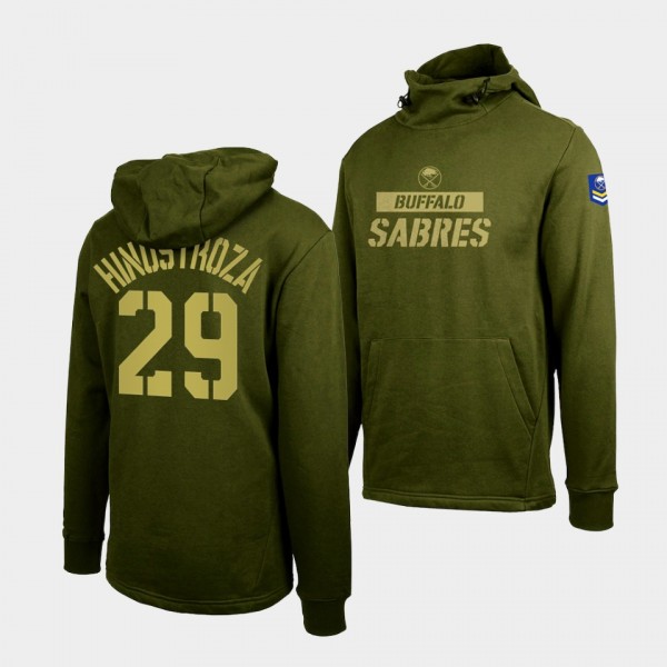 Vinnie Hinostroza Buffalo Sabres Thrive Olive Levelwear Hoodie