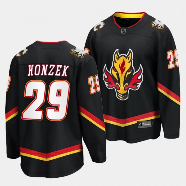 Calgary Flames Samuel Honzek 2023 NHL Draft Black ...