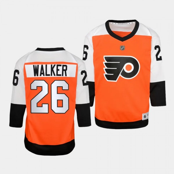 Sean Walker Philadelphia Flyers Youth Jersey 2023-24 Home Burnt Orange Replica Player Jersey