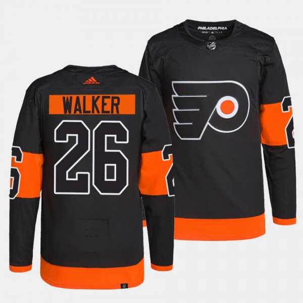 Sean Walker Philadelphia Flyers Alternate Black #2...
