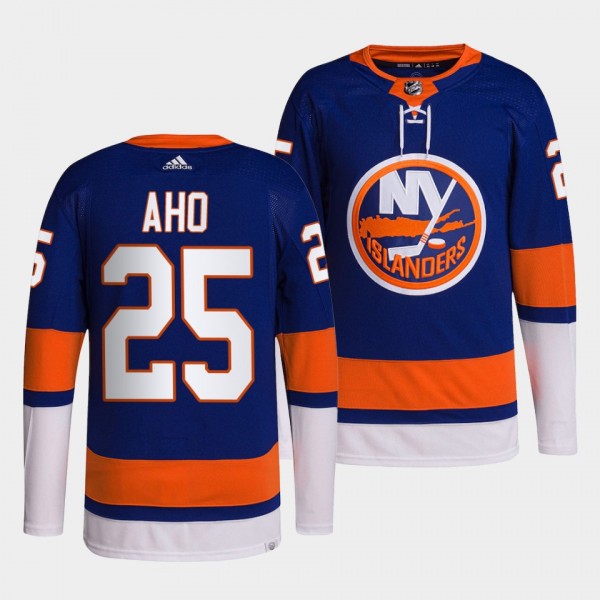 New York Islanders 2022 Home Sebastian Aho #25 Roy...