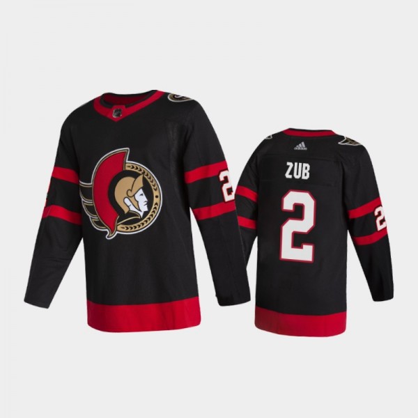 Ottawa Senators Artem Zub #2 Home Black 2020-21 2D...