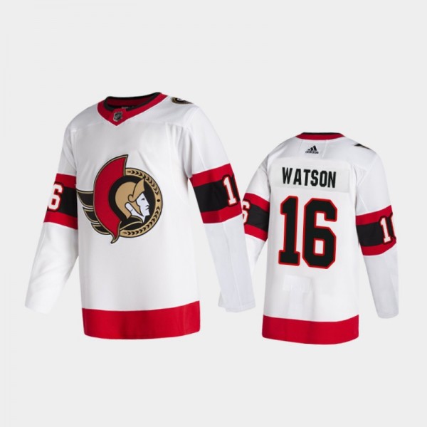 Ottawa Senators Austin Watson #16 Away White 2020-21 2D Authentic Pro Jersey