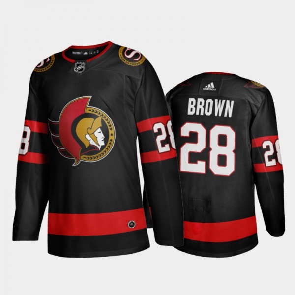 Ottawa Senators Connor Brown #28 Home Black 2020-2...