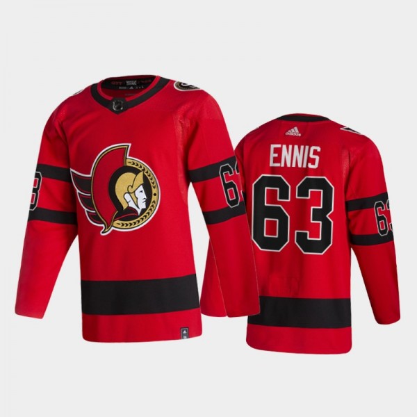 Ottawa Senators Tyler Ennis #63 2021 Reverse Retro...
