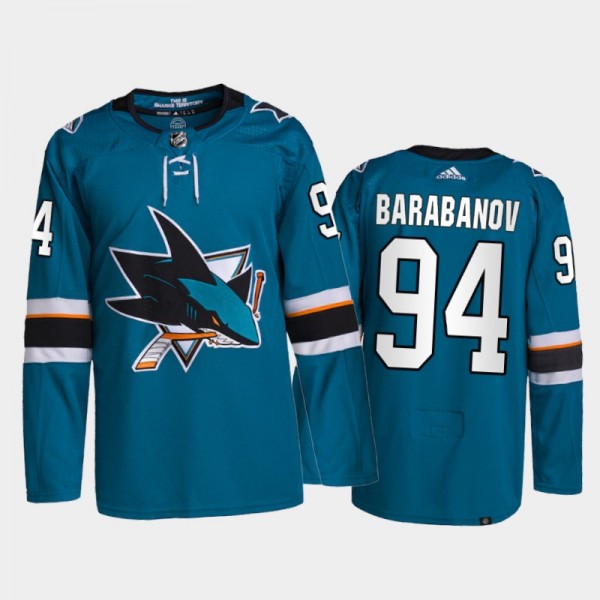 2021-22 San Jose Sharks Alexander Barabanov Home J...