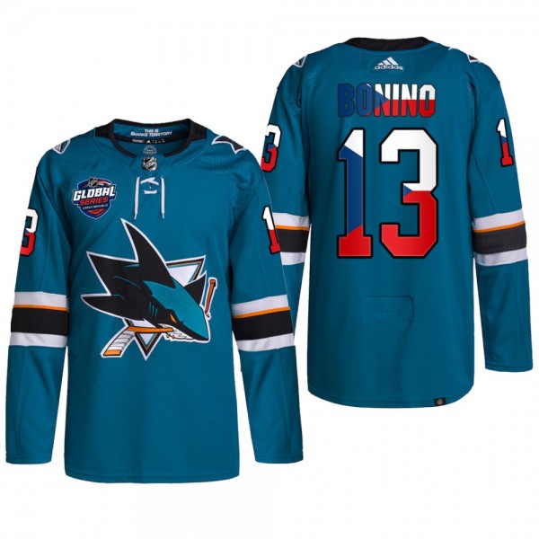 Nick Bonino Sharks 2022 NHL Global Series Czech Re...