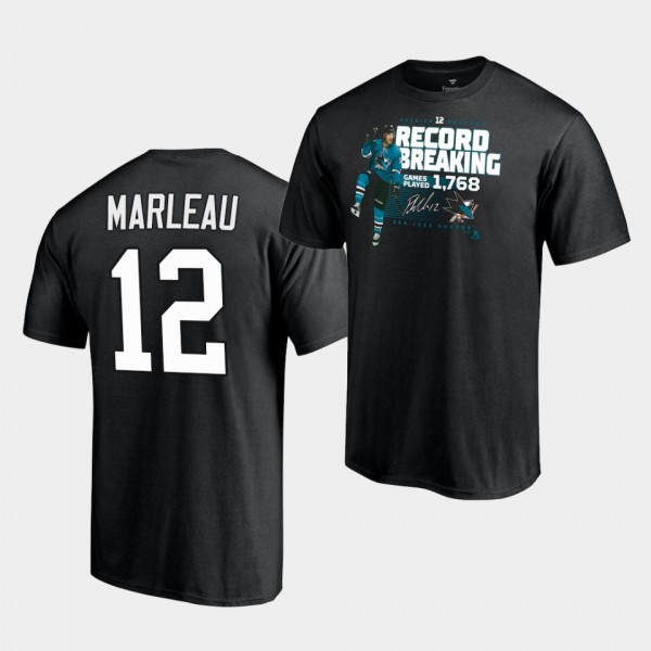 Sharks Patrick Marleau NHL Record Setter T-Shirt B...