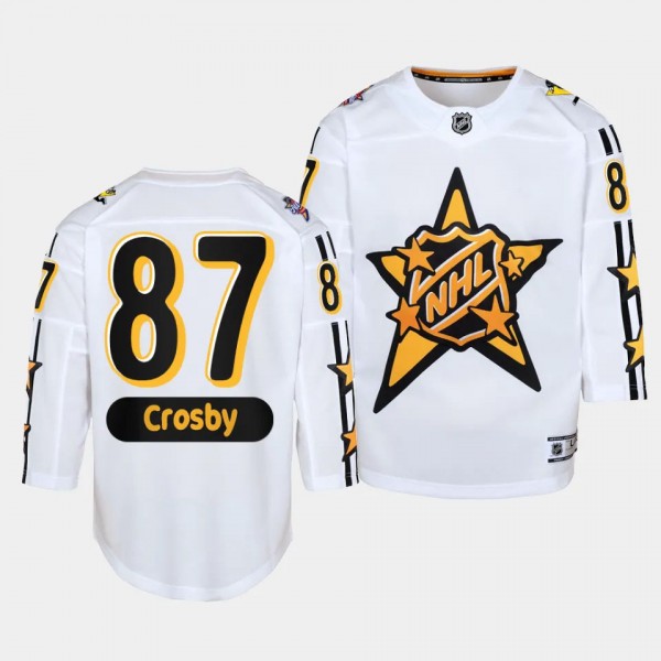 Sidney Crosby Pittsburgh Penguins Youth Jersey 2024 NHL All-Star Game White Premier Jersey