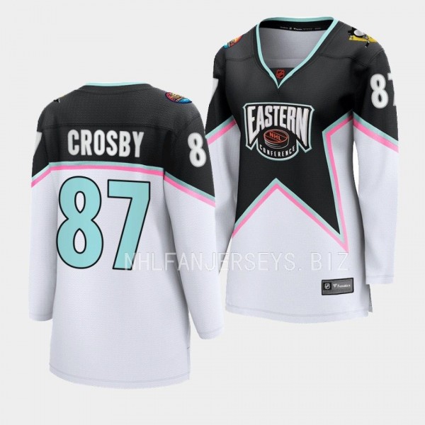 Pittsburgh Penguins Sidney Crosby 2023 NHL All-Star Eastern Conference Women Black Jersey Breakaway Player