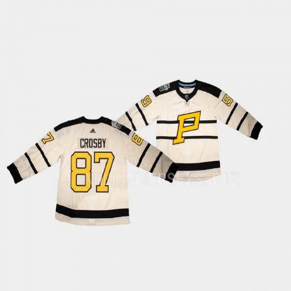 Sidney Crosby Pittsburgh Penguins 2023 Winter Classic Cream #87 Primegreen Jersey Men's