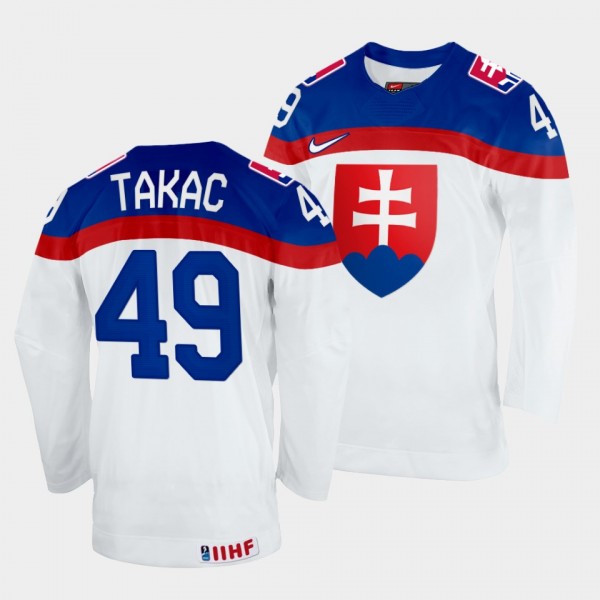 Slovakia Hockey #49 Samuel Takac 2022 IIHF World C...