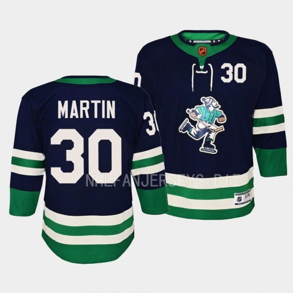 Spencer Martin Vancouver Canucks Youth Jersey 2022 Special Edition 2.0 Navy Premier Jersey