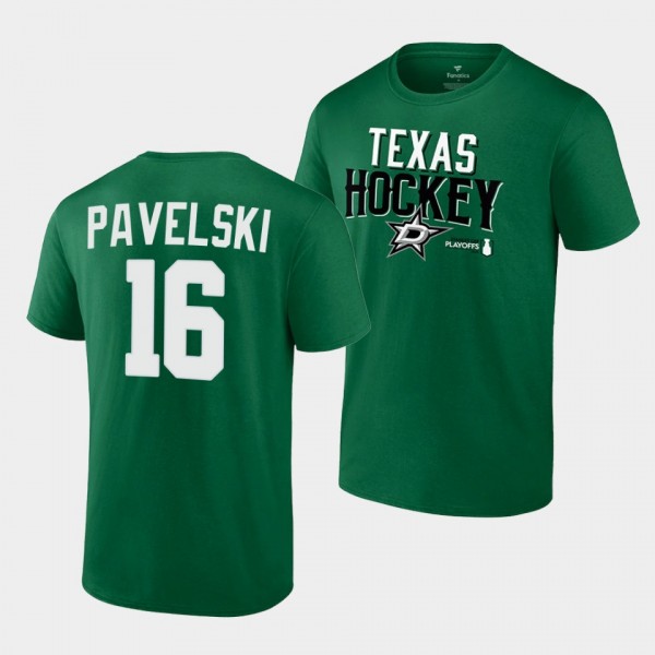 Joe Pavelski Dallas Stars 2022 Stanley Cup Playoffs Hockey Green T-Shirt