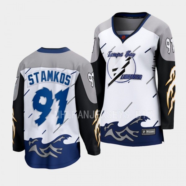 Steven Stamkos Tampa Bay Lightning 2022 Special Edition 2.0 Women Breakaway 91 Jersey Retro