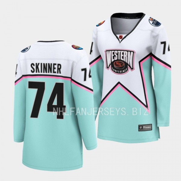 Stuart Skinner Edmonton Oilers 2023 NHL All-Star Women Western Conference 74 Jersey Breakaway Player